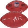 Autographed Items|Footballs^New York Jets Aaron Rodgers & Garrett Wilson Dual-Signed Duke Full Color Football