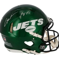 Autographed Items|Helmets^New York Jets Aaron Rodgers & Garrett Wilson Autographed Riddell Speed Authentic Helmet