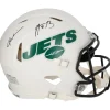 Autographed Items^New York Jets Aaron Rodgers & Garrett Wilson Autographed Riddell Flat White Speed Authentic Helmet