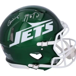 Autographed Items|Helmets^New York Jets Aaron Rodgers & Garrett Wilson Autographed 2024 Riddell Speed Authentic Helmet