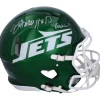 Autographed Items|Helmets^New York Jets Aaron Rodgers, Breece Hall & Garrett Wilson Autographed 2024 Riddell Speed Authentic Helmet
