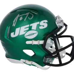 Autographed Items|Helmets^New York Jets Aaron Rodgers Autographed Riddell Speed Mini Helmet