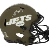 Autographed Items|Helmets^New York Jets Aaron Rodgers Autographed Riddell 2022 Salute To Service Speed Authentic Helmet