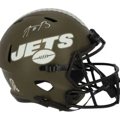 Autographed Items^New York Jets Aaron Rodgers Autographed Riddell 2022 Salute To Service Speed Replica Helmet