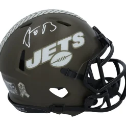 Autographed Items|Helmets^New York Jets Aaron Rodgers Autographed Riddell 2022 Salute To Service Speed Mini Helmet