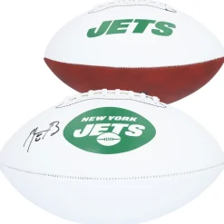 Autographed Items|Footballs^New York Jets Aaron Rodgers Autographed Franklin White Panel Football