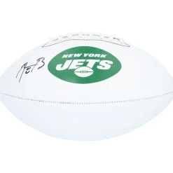 Autographed Items|Footballs^New York Jets Aaron Rodgers Autographed Franklin White Panel Football