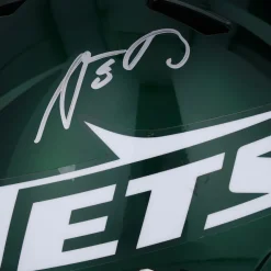 Autographed Items|Helmets^New York Jets Aaron Rodgers Autographed Riddell 2023 Alternate Speed Replica Helmet