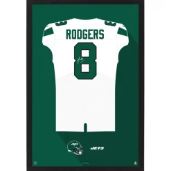 Wall Art|Wall Art^New York Jets Aaron Rodgers Away Jersey Framed Art Print