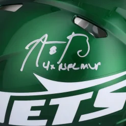 Autographed Items|Helmets^New York Jets Aaron Rodgers Autographed 2024 Riddell Speed Authentic Helmet With 