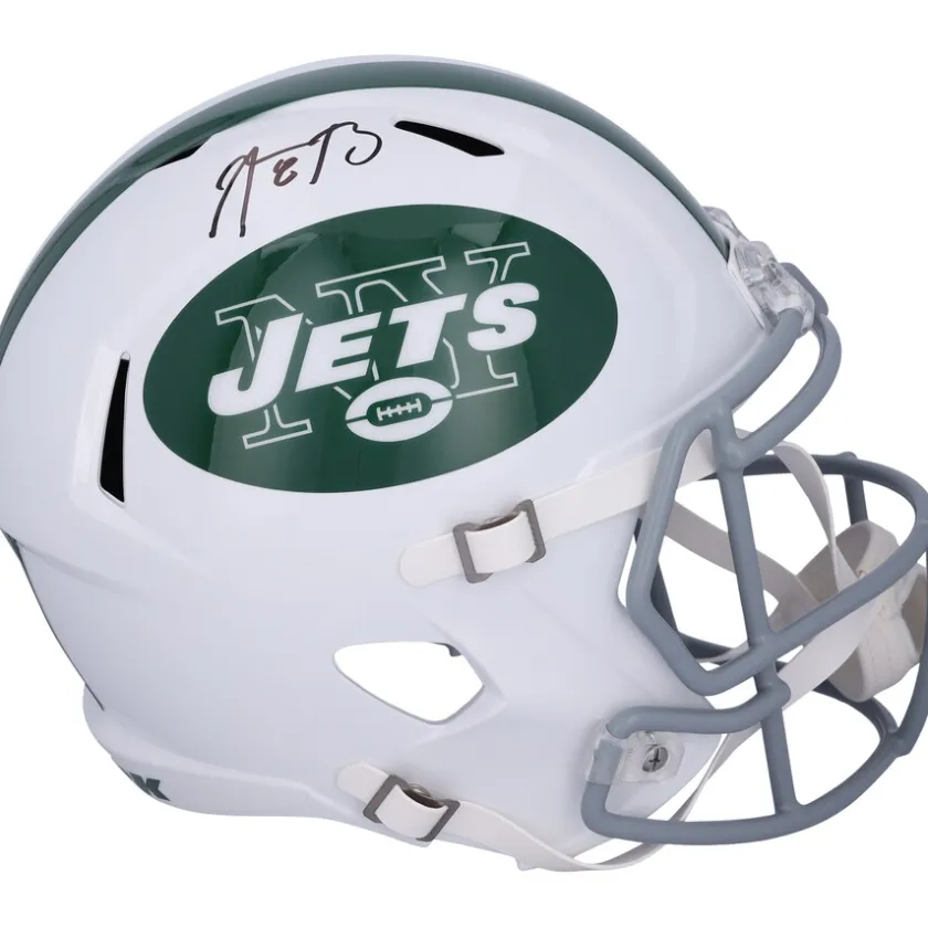 Autographed Items|Helmets^New York Jets Aaron Rodgers Autographed 2024 Riddell Alternate Speed Replica Helmet