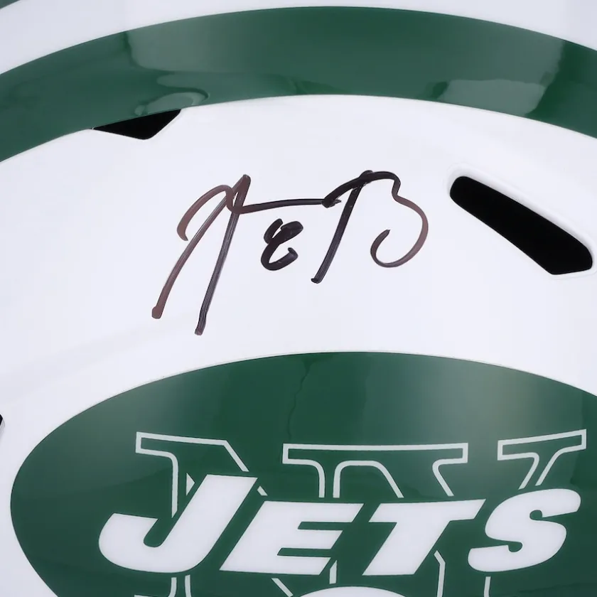 Autographed Items|Helmets^New York Jets Aaron Rodgers Autographed 2024 Riddell Alternate Speed Replica Helmet