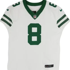 Autographed Items|Collectible Jerseys^New York Jets Aaron Rodgers Autographed White F.U.S.E. Nike Elite Jersey