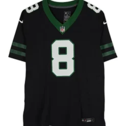 Autographed Items|Collectible Jerseys^New York Jets Aaron Rodgers Autographed Black F.U.S.E. Nike Limited Jersey