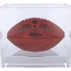 Display Cases^New York Jets Acrylic Stackable And Collapsible Football Display Case