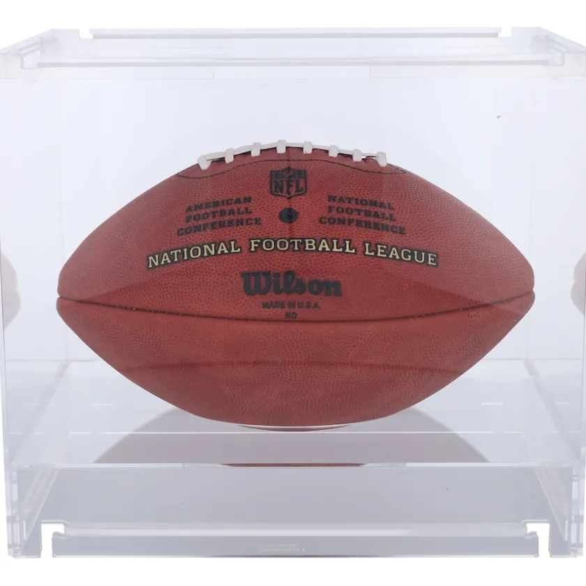 Display Cases^New York Jets Acrylic Stackable And Collapsible Football Display Case
