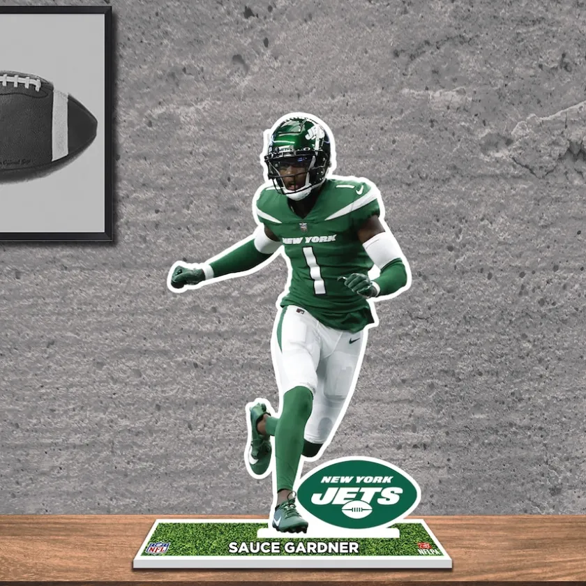 Toys & Outdoor Games|Toys & Games^New York Jets Ahmad Sauce Gardner 12'' Player Standee Desktop Display