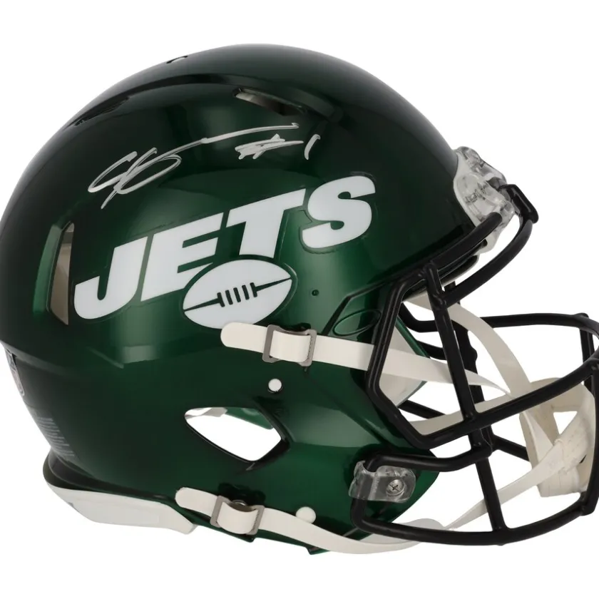 Autographed Items|Helmets^New York Jets Ahmad Sauce Gardner Autographed Riddell Speed Authentic Helmet