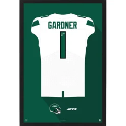 Wall Art|Wall Art^New York Jets Ahmad Sauce Gardner Away Jersey Framed Art Print