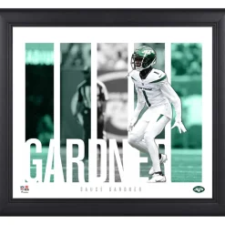 Photos|Prints & Artwork^New York Jets Ahmad Sauce Gardner Framed 15" X 17" Player Panel Collage