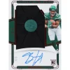 Trading Cards^New York Jets Breece Hall Autographed 2022 Panini National Treasures Cap Patch Relic #RHS-BHA #3/3 BGS Authenticated Rookie Card