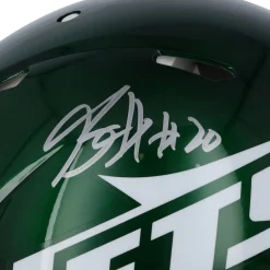 Autographed Items|Helmets^New York Jets Breece Hall Autographed 2024 Riddell Speed Authentic Helmet