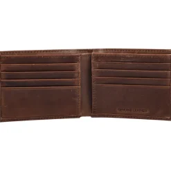 Accessories|Checkbooks-Wallets^New York Jets Brown Bifold Leather Wallet