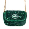 Accessories|Purses^New York Jets Cuce Green Sequin Crossbody Bag