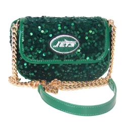 Accessories|Purses^New York Jets Cuce Green Sequin Crossbody Bag