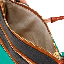 Purses^New York Jets Dooney & Bourke Infield Triple Zip Crossbody Purse