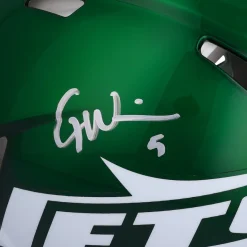 Autographed Items|Helmets^New York Jets Garrett Wilson Autographed 2024 Riddell Speed Authentic Helmet