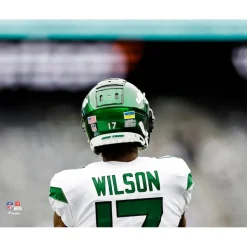Photos|Prints & Artwork^New York Jets Garrett Wilson Unsigned Pre-Game Warm Up Photograph
