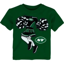 T-Shirts|Kids^New York Jets Girls Toddler Green Cheerleader T-Shirt
