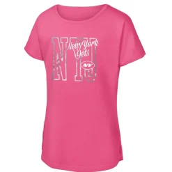 T-Shirts|Kids^New York Jets Girls Youth Pink Signal Caller Dolman T-Shirt