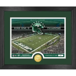Plaques^New York Jets Highland Mint 13" X 16" Stadium Bronze Coin Photo Mint
