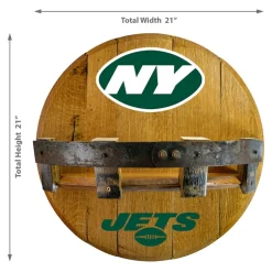 Furniture^New York Jets Imperial 21'' Reclaimed Oak Bar Shelf