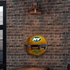 Furniture^New York Jets Imperial 21'' Reclaimed Oak Bar Shelf