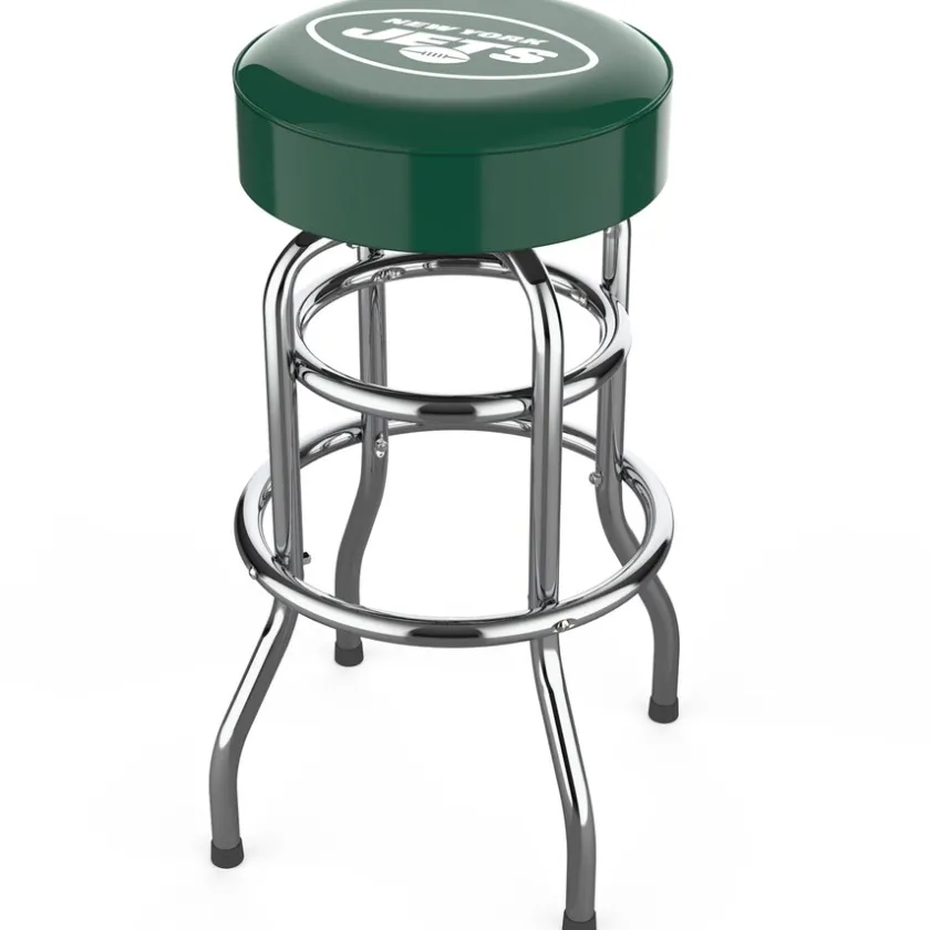 Furniture^New York Jets Imperial Team Chrome Bar Stool