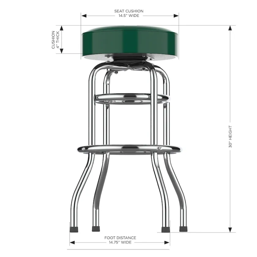 Furniture^New York Jets Imperial Team Chrome Bar Stool