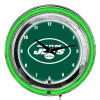 Clocks^New York Jets Imperial 14'' Neon Clock