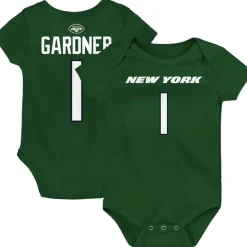 Rompers^New York Jets Infant Ahmad Sauce Gardner Green Mainliner Player Name & Number Bodysuit