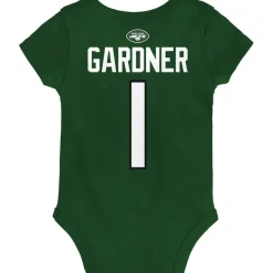 Rompers^New York Jets Infant Ahmad Sauce Gardner Green Mainliner Player Name & Number Bodysuit