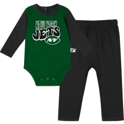 Rompers|Shorts & Pants^New York Jets Infant Double Up Long Sleeve Bodysuit And Pants Set