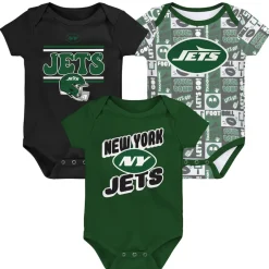 Rompers^New York Jets Infant Play Day Three-Pack Bodysuit Set