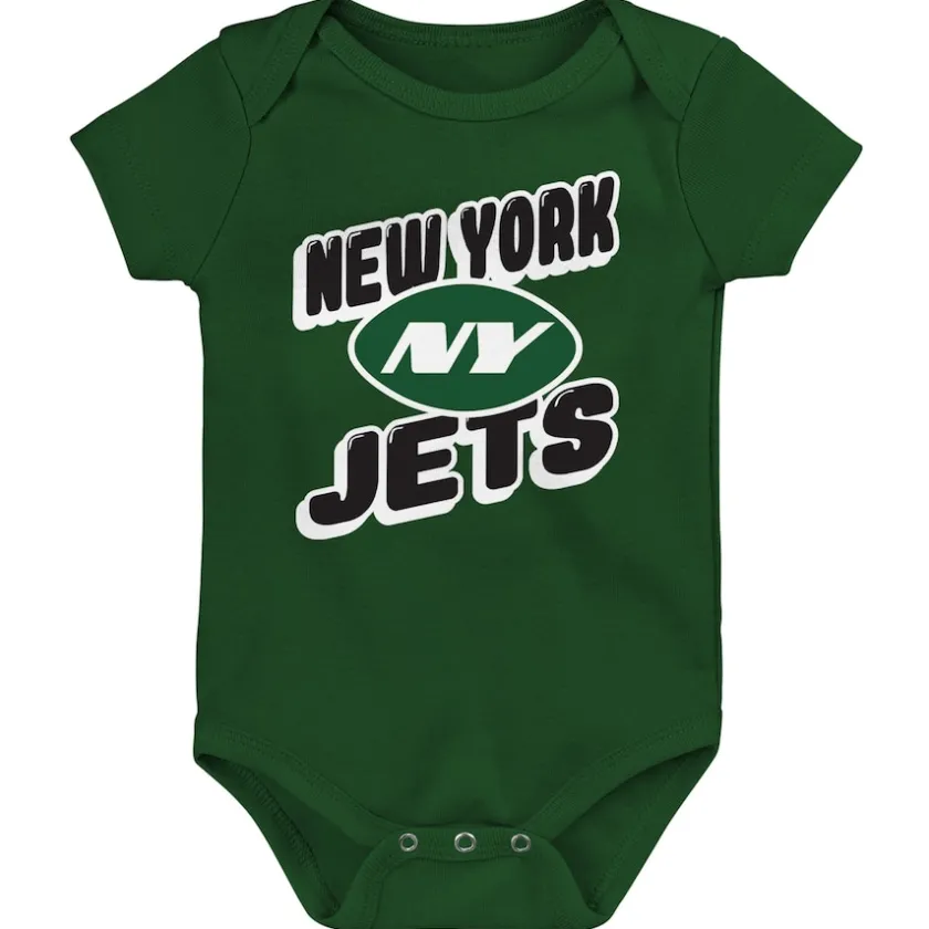 Rompers^New York Jets Infant Play Day Three-Pack Bodysuit Set