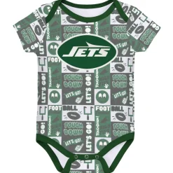 Rompers^New York Jets Infant Play Day Three-Pack Bodysuit Set