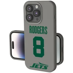 Phone Cases|Electronics^New York Jets Keyscaper Aaron Rodgers Gray Ready Soft Touch IPhone Case