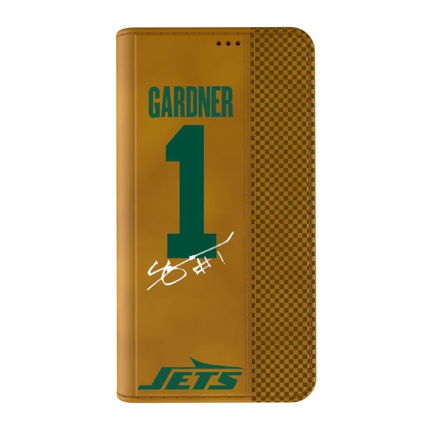 Phone Cases|Electronics^New York Jets Keyscaper Ahmad Sauce Gardner Brown Folio IPhone Case