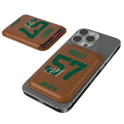 Checkbooks-Wallets^New York Jets Keyscaper C.J. Mosley Brown Magnetic Credit Card Wallet