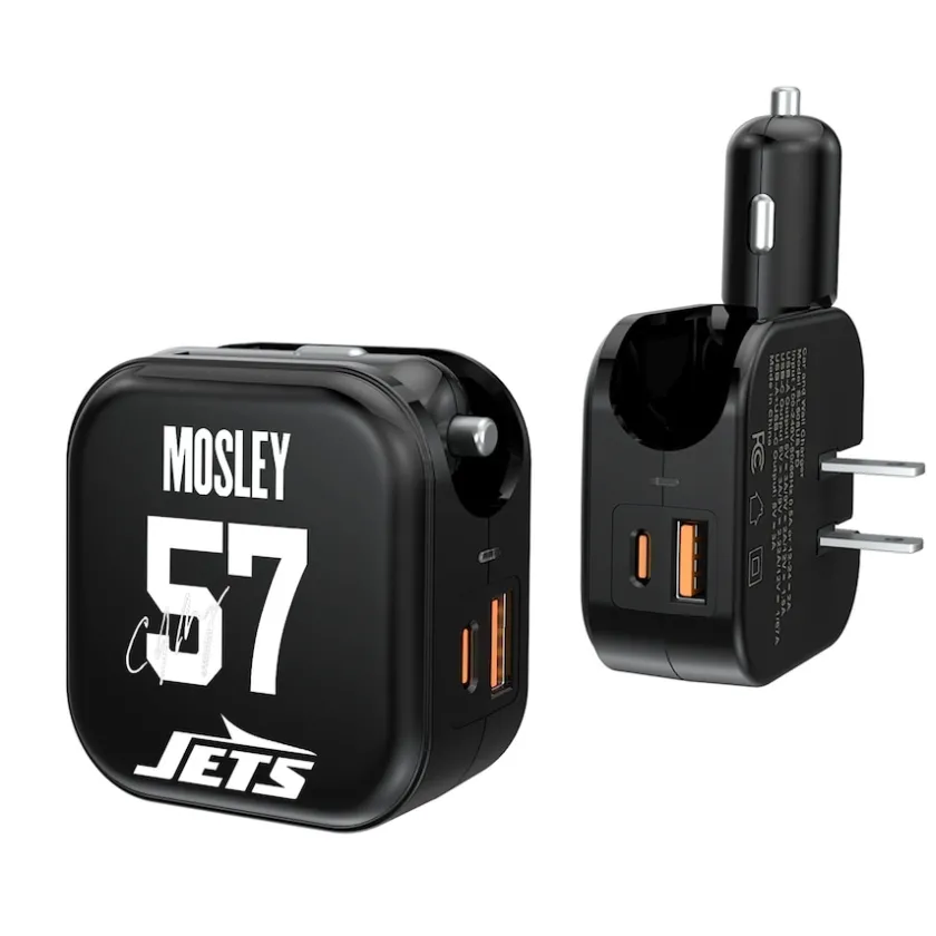 Phone Cases|Electronics^New York Jets Keyscaper C.J. Mosley Ready 2-in-1 USB Charger